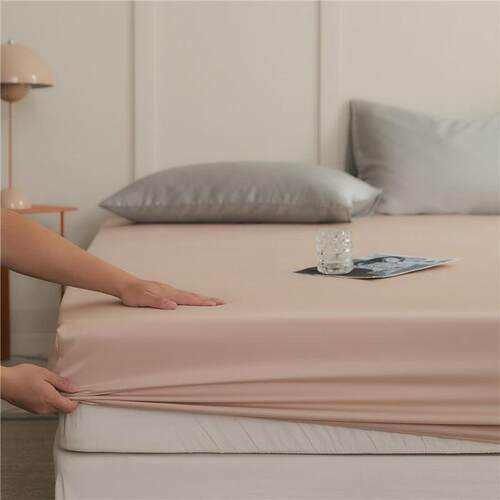 60支天丝床笠单件纯色冰丝凉感单双人裸睡床单枕套床垫保护套全包