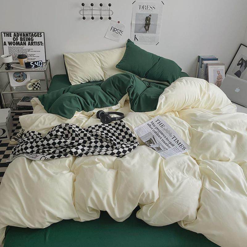 批发水洗棉四件套纯色床笠被套学生宿舍床单三件套磨毛床上用品,床上用品,床品套件/四件套/多件套,淘宝优惠券,粉丝福利购,淘宝优惠卷