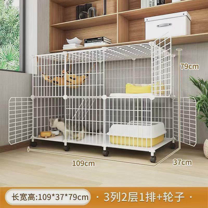 猫笼家用室内猫咪别墅不占地猫窝超大自由空间猫舍猫屋一体猫空笼