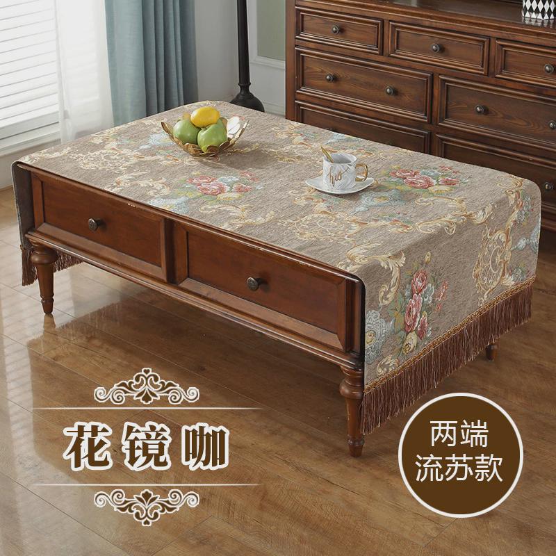 实体店热销布巾欧式雪尼尔桌布电视柜盖巾床头柜客厅茶几批发代发