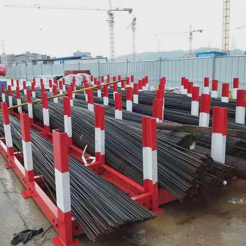 工地钢筋堆放架厂家存放钢筋摆放平台建筑组装式钢筋笼标准化架