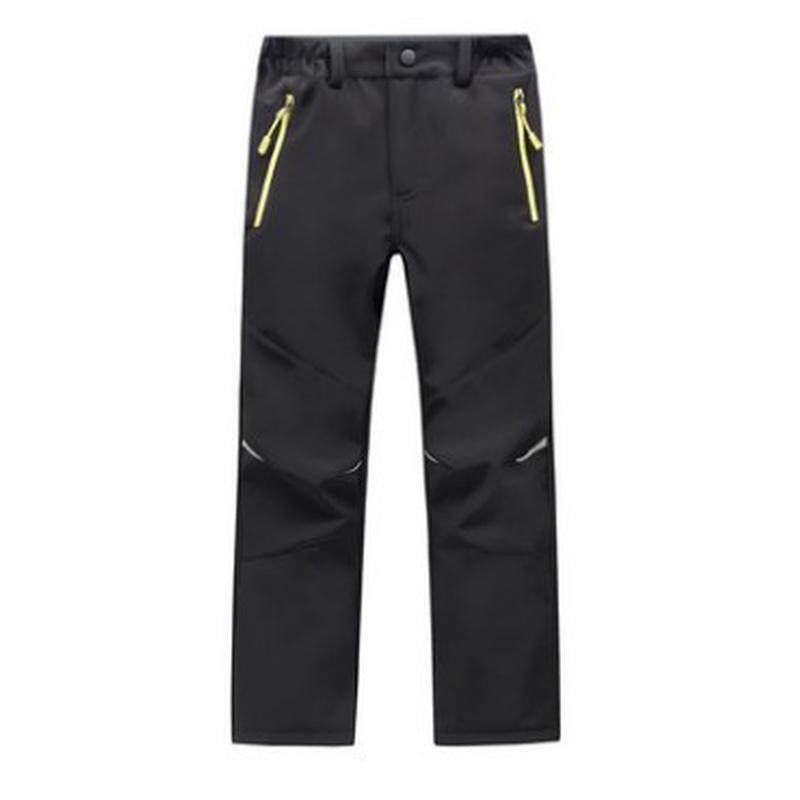 厂家供应新款户外儿童冲锋裤抓登山套装滑雪裤防水保暖绒裤衣