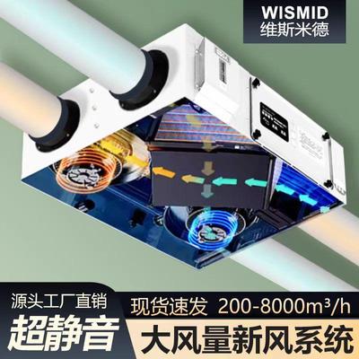 全热交换新风系统家用新风机双向流新风换气机商用净化送排风一体