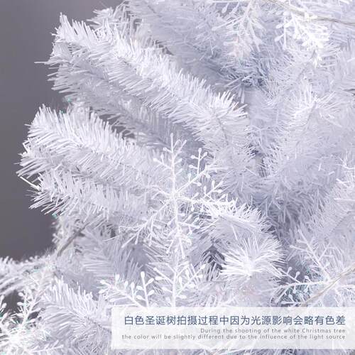 热销1.2/1.5米套餐圣诞树白色加密led发光圣诞树套装christmastre