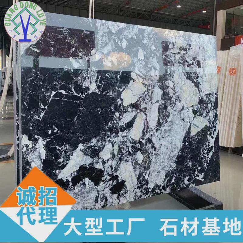 黑色奢石餐拿破仑黑天然大理石台台面石材楼梯脚踏板护墙板批发