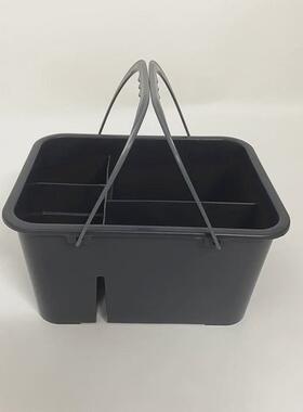 白云AF08407清洁篮 酒店宾馆手提四格杂物框 物业保洁清洁收纳篮