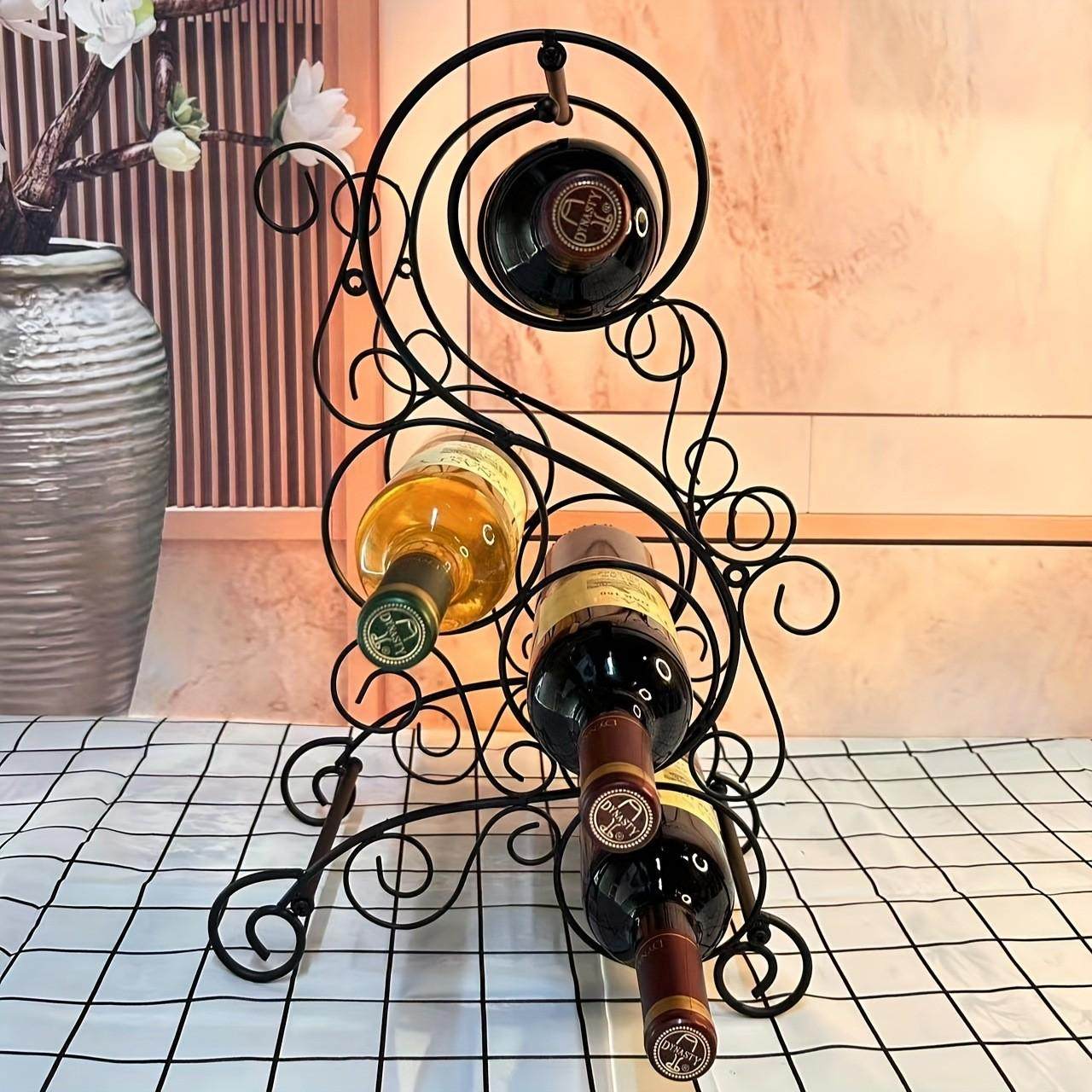 欧式家居红酒架创意摆件铁艺酒柜酒架黑色组装平台源头厂家,家居饰品,装饰摆件,淘宝优惠券,粉丝福利购,淘宝优惠卷