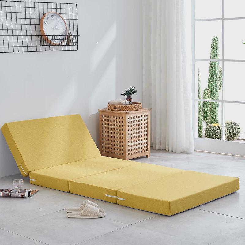 加厚四折叠海绵垫折叠垫折叠床午睡垫办公室地铺垫榻榻米午休垫