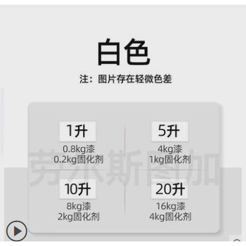 氟碳漆防锈漆家用户外钢结构金属漆汽车白色防腐铁门栏杆翻新油漆