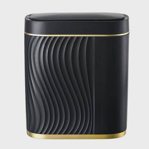 感应垃圾桶家用智能卫生间夹缝客厅轻奢带盖窄全自动电动轻奢纸篓