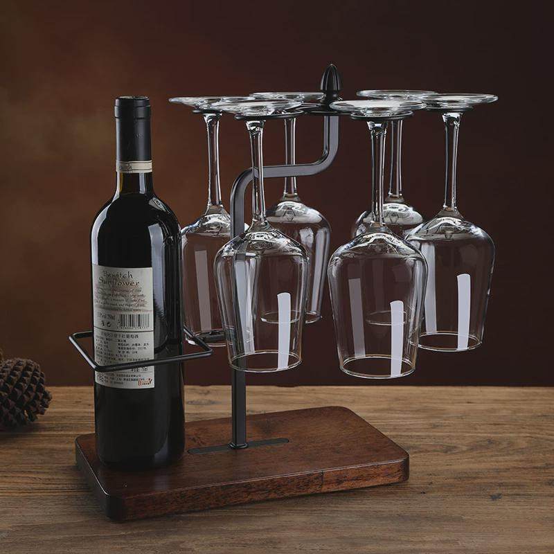 酒柜装饰品摆件红酒杯架倒挂悬挂家用创意欧式实木挂杯架高脚杯架,家居饰品,装饰摆件,淘宝优惠券,粉丝福利购,淘宝优惠卷
