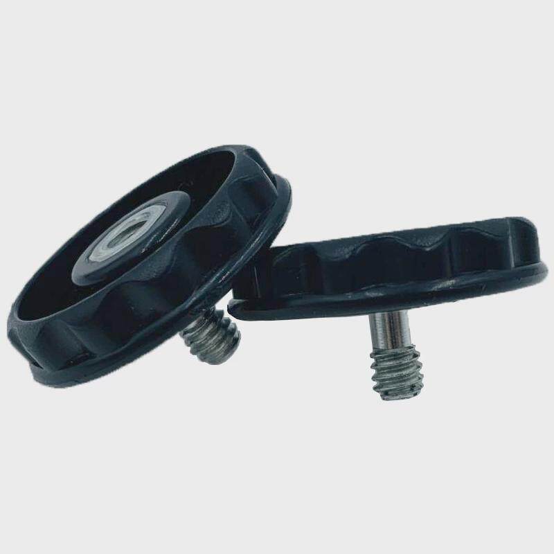 相机快装板螺丝1/4手拧固定螺丝圆形底座云台三脚架螺钉螺母1/4