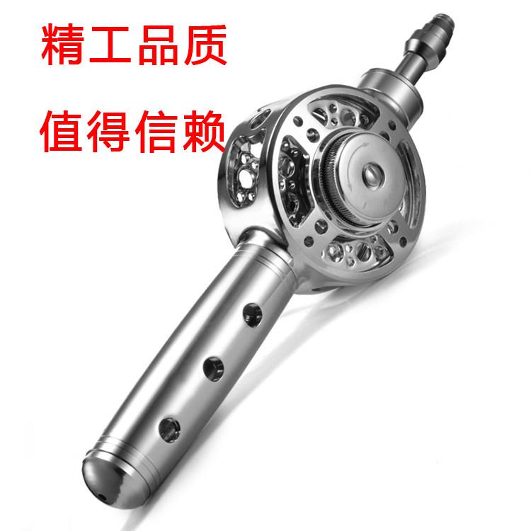 新款手竿渔轮lizard改装中通改装内走线带泄力全金属中通轮