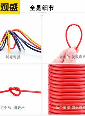 宏观盛批发1007-24awg电子线11/0.14ts蓝色黄绿色白色led灯条导线