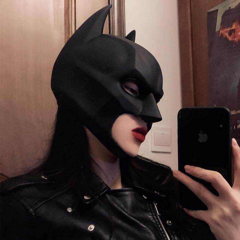 蝙蝠侠面具头套装扮batman男全脸饰面饰女万圣节cos表演道具装饰