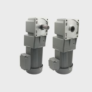 大功率转角减速电机750w 1500w中空中实出轴90度直角齿轮减速马达