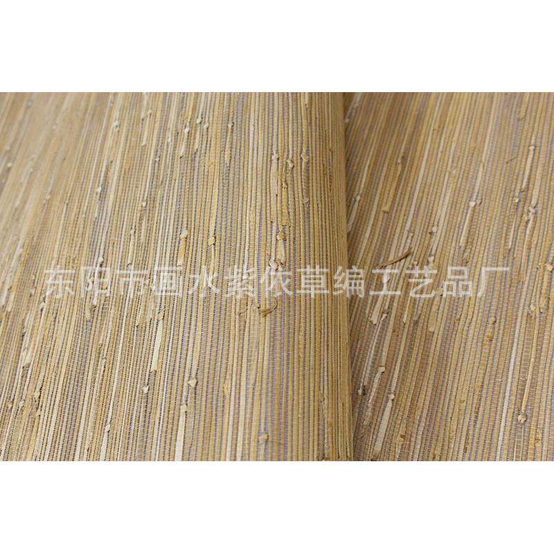 东阳紫背景草编墙纸天然纸编草编系列厂家直销可用于各种依
