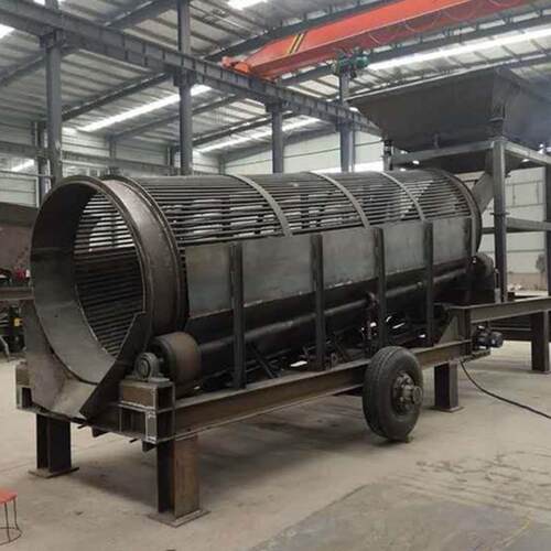 源头厂家滚筒轴滚筒筛沙机建筑垃圾分选自动滚筒式无振动筛定做