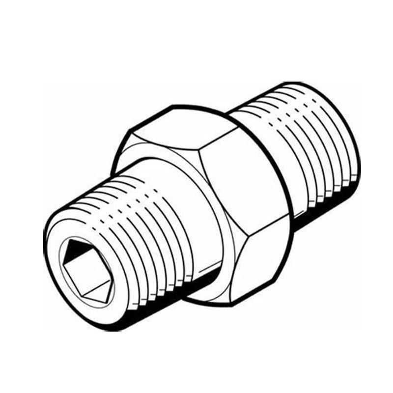FESTO气动连接接头ESK-3/8-3/8双螺纹接头黄铜接头全新可订货询价
