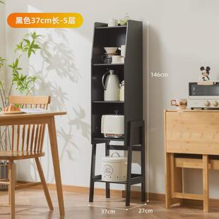 厨房置物架落地多层储物柜餐边收纳柜家用多功能窄缝隙夹缝实木架