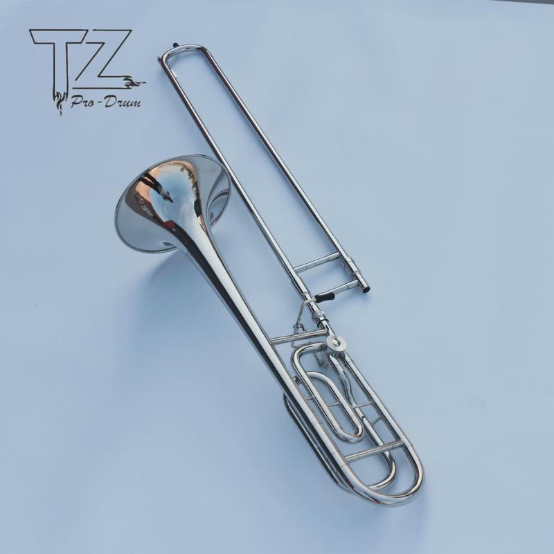 跨境热卖变调次中音长号漆中音拉管长号降b转f调次金拉管长号