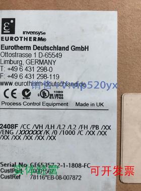 现货供应欧陆EUROTHERM温控器2408F2204E英国进口全新议价