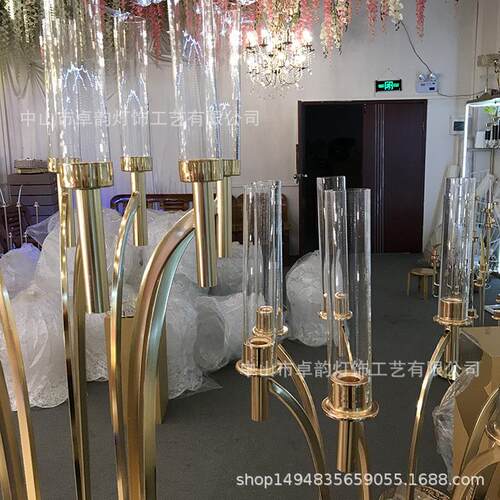 轻奢简约婚庆道具餐桌派对舞台装饰摆件万圣节活动签到处装扮烛台