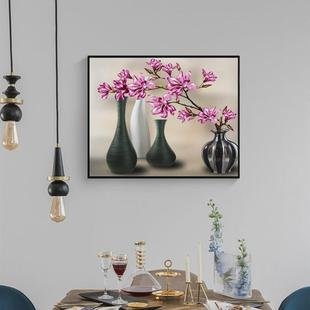 Z655餐厅厨房电表箱装饰画遮挡配电箱电闸盒水果图酒杯组合套装免