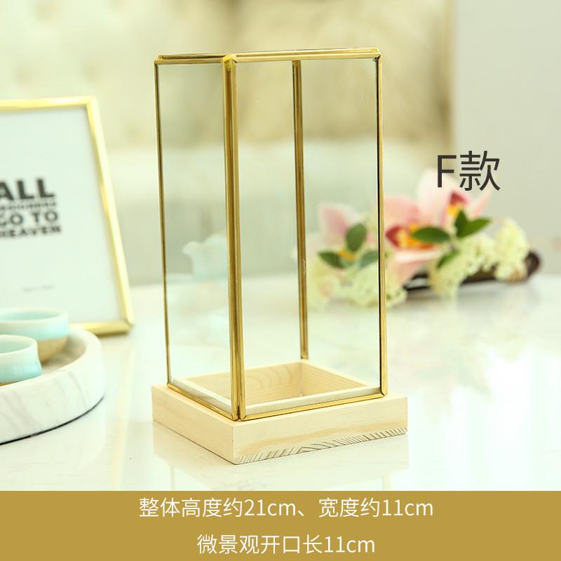 北欧花艺玻璃罩几何软玻璃抖音家居微景观花房样板房透明装饰摆件