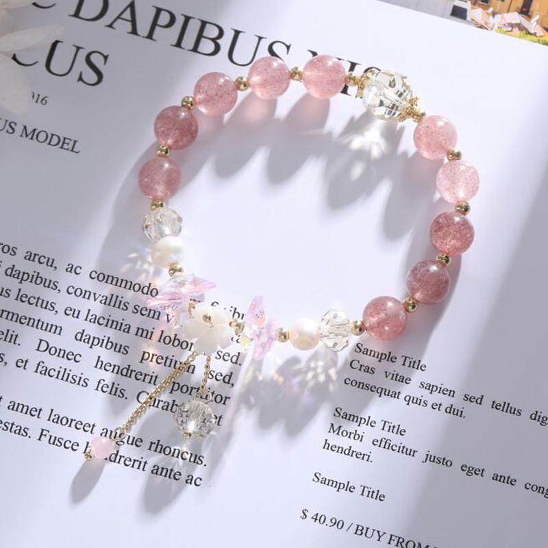 水晶手链女韩版约学生森系闺蜜手环姐妹手圈个性女孩吊坠手串潮,饰品/流行首饰/时尚饰品新,银饰手链,淘宝优惠券,粉丝福利购,淘宝优惠卷