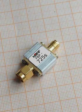 725MHzSAW带通滤波器，45MHz带宽，1dB 带宽 703-748MHz，SMA接口