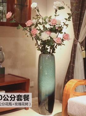 热销大花瓶插花客厅落地摆件大号特大电视柜两边摆的插腊梅的专用