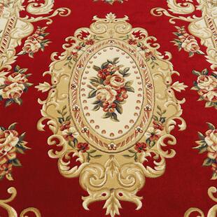 7GWO万腾客厅地毯欧式 加厚大沙发茶几毯纯手工雕花家用卧室床边