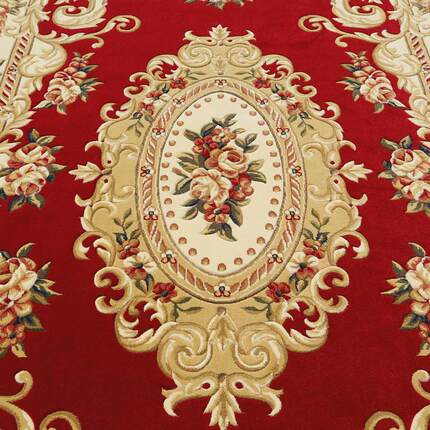 7GWO万腾客厅地毯欧式加厚大沙发茶几毯纯手工雕花家用卧室床边