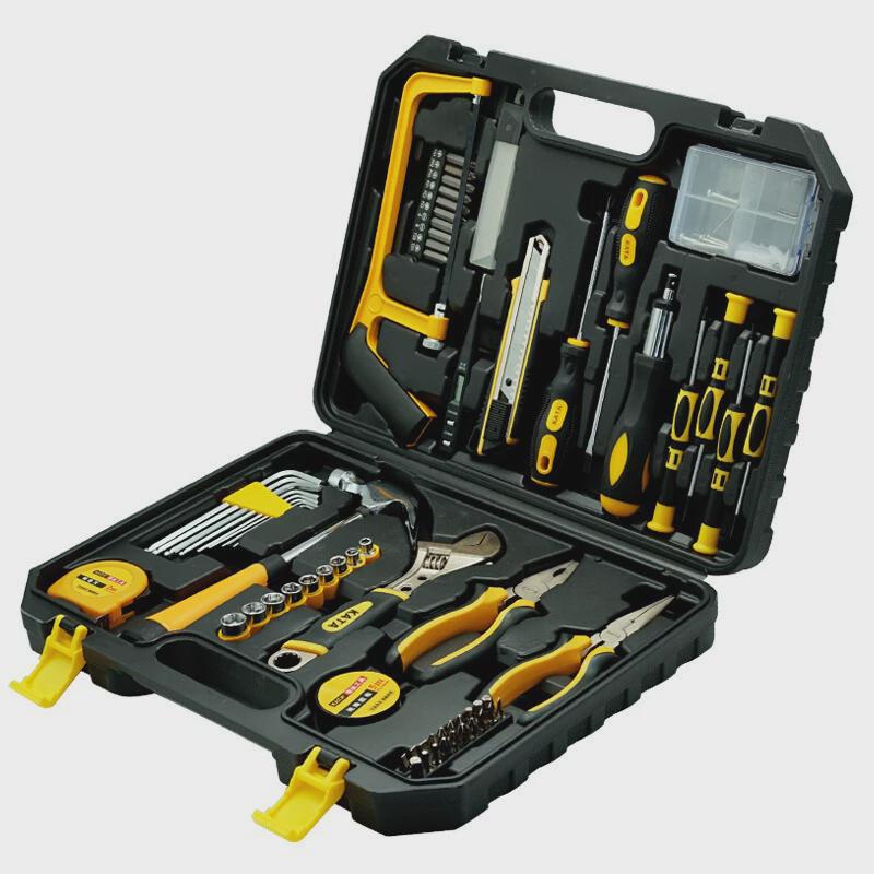 综合达96件套家用锴五金工具组套电讯木工维修工具箱组合套装