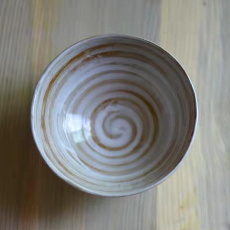 拙器圆形吃饭碗好好饭碗家用单个复古面碗陶瓷大号轻奢专用防烫