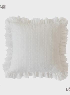 78n78n蜡笔派浮法式抱枕|花田园复古|小清新靠枕绣花靠垫氛围感腰