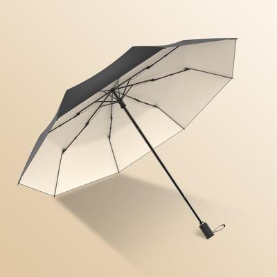 伞女晴雨两用手动遮阳伞黑胶防紫外线太阳伞黑色雨伞男生简约纯色