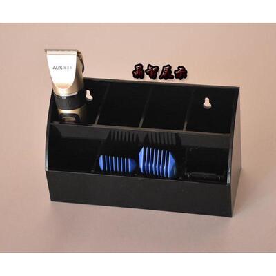 美发理发廊发屋电推剪推子架宠物店卡尺限位梳发型师收纳工具架盒