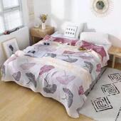 水洗棉纱布毛巾被纯棉全棉夏薄款 厚床单成人用儿童大盖毯凉被双人