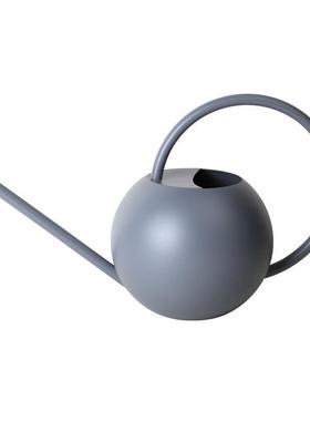 长嘴喷壶灰色浇花壶复古欧式手提多肉绿植盆栽洒水器黑白不锈钢