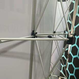 广告宣传活动展会发布拉网架曲面型展架户外新闻磁吸招待会背景架