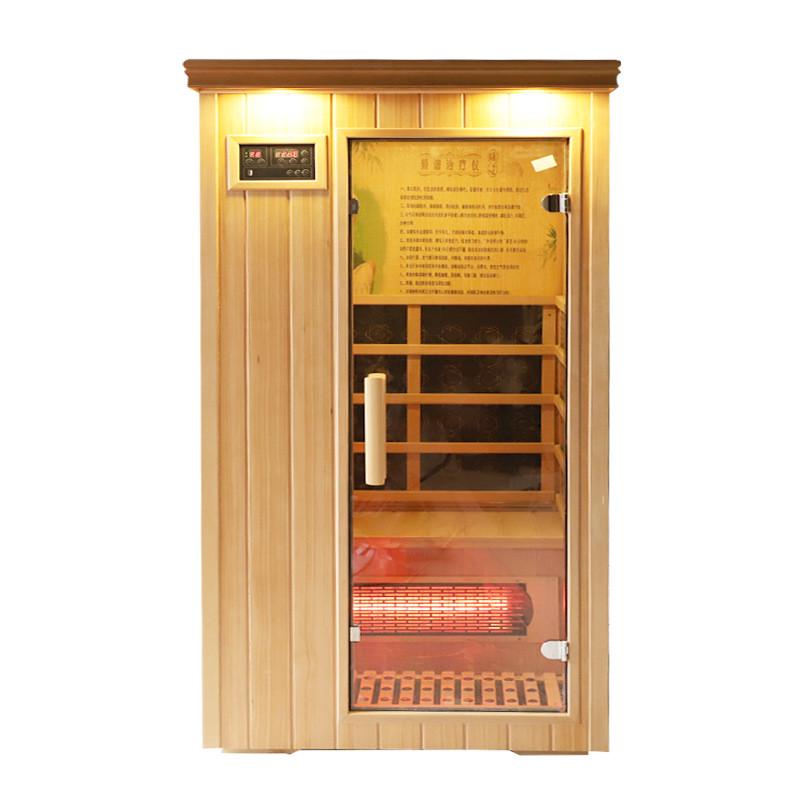 可移动单双家用实木远红外桑拿房汗蒸房人托玛琳频谱汗蒸箱定制
