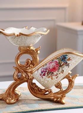 欧式客厅红酒架摆件酒柜装饰品高脚红酒杯架创意多功能酒瓶架