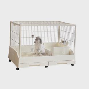 umi兔笼超大号兔笼子防抽屉双喷尿亚克力景观兔笼宠物兔小宠用品
