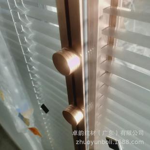 广东办公室玻璃隔断双层屏风铝合金钢化玻璃夹百叶佛山精切铝料