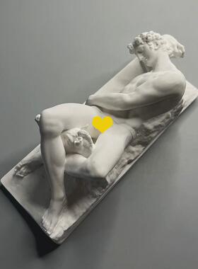 北欧简约复古艺术石膏像人物雕塑酒柜玄关装饰摆件美术教具礼物