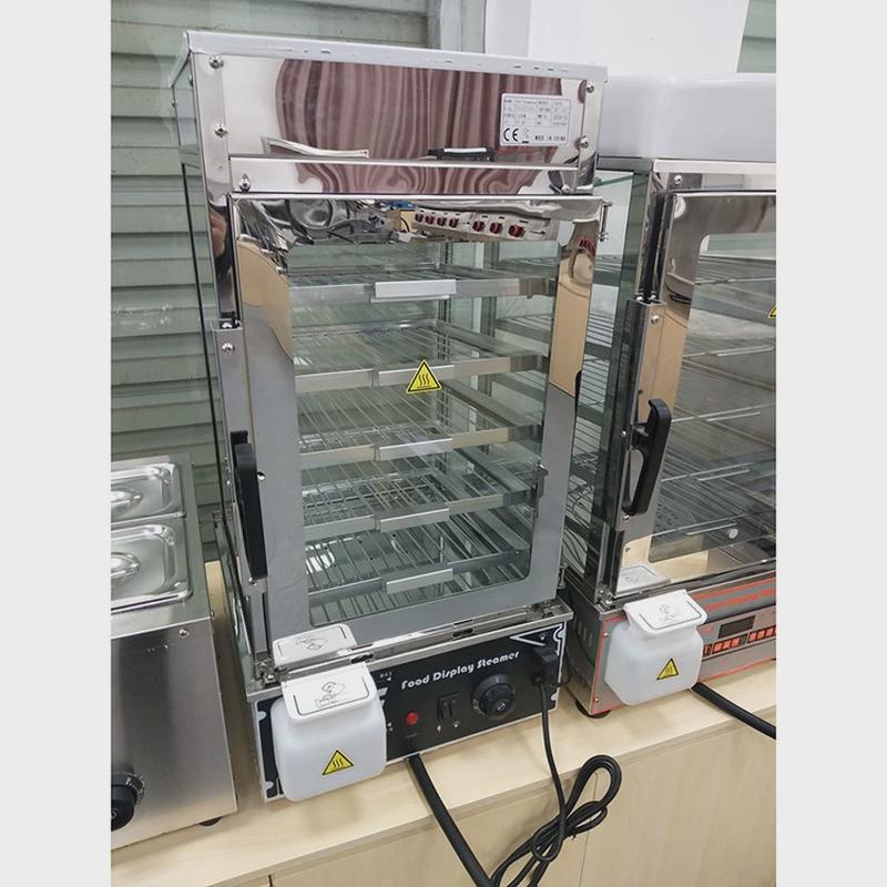 全自动蒸包子机商用便利店保温馒头小笼包蒸包小型玻璃蒸包机柜