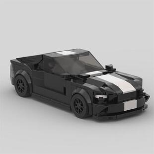 moc创意国产八格车多种车型男孩积木拼搭汽车模型摆件DIY潮玩