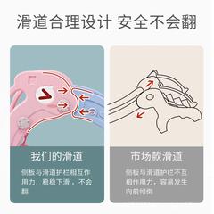 儿童滑梯北欧简约室内小滑梯塑料玩具家用宝宝单个滑滑梯
